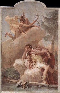 Giovanni Battista Tiepolo Painting - Villa Valmarana Mercury Appearing to Aeneas Giovanni Battista Tiepolo